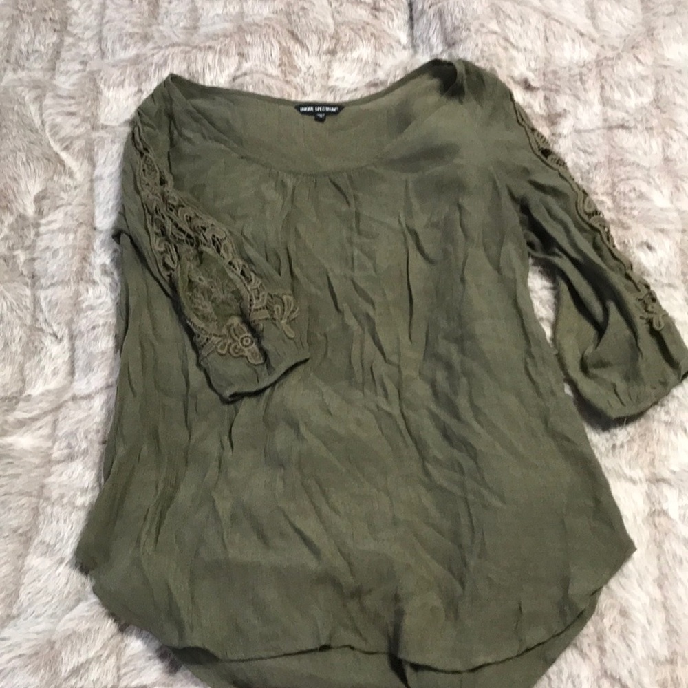 Olive green blouse perfect for spring and work